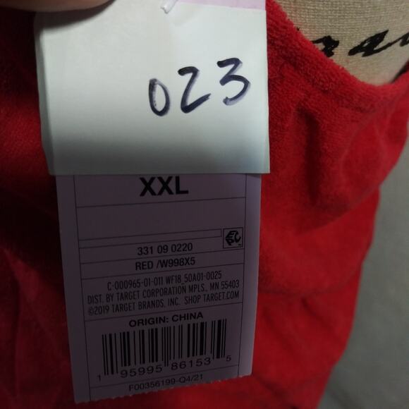 Wild Fable Red Towel Terry Romper Halter Beach Cover Casual Size JR L XXL - Picture 7 of 12